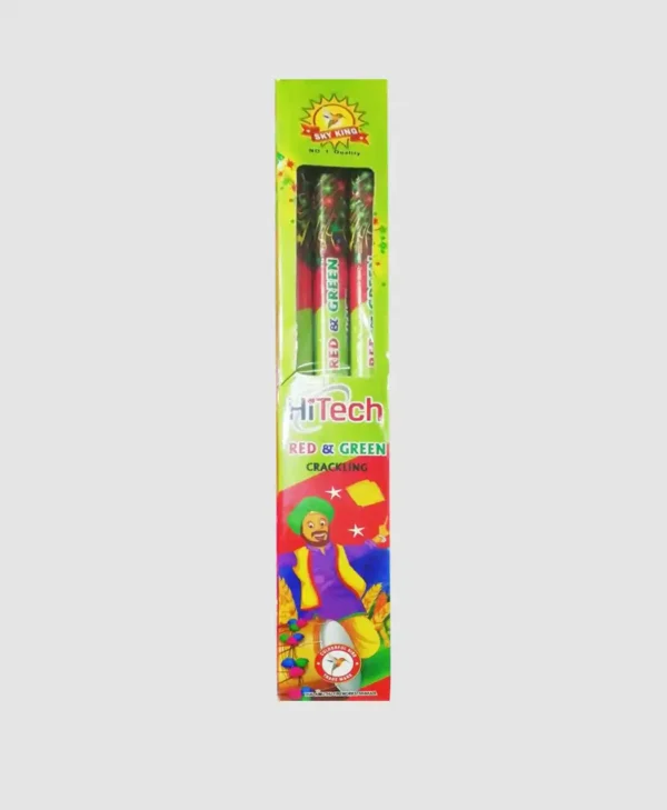 Hi Tech Crackling Red & Green (3Psc)